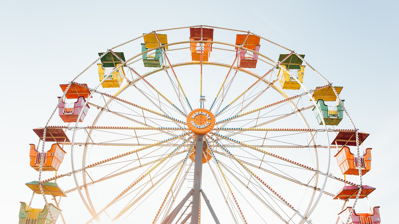 Titel pflegen! Riesenrad bei schönem Wetter (engl)